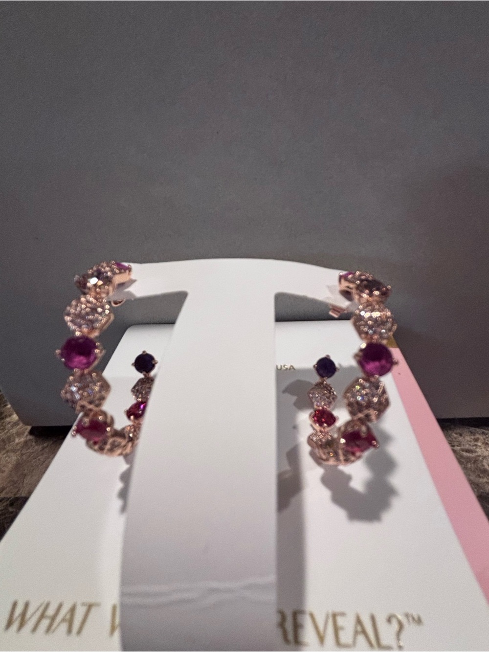 Jewel Candy “Cloud Nine Glam” -Rio Heat - Rose Gold Earrings